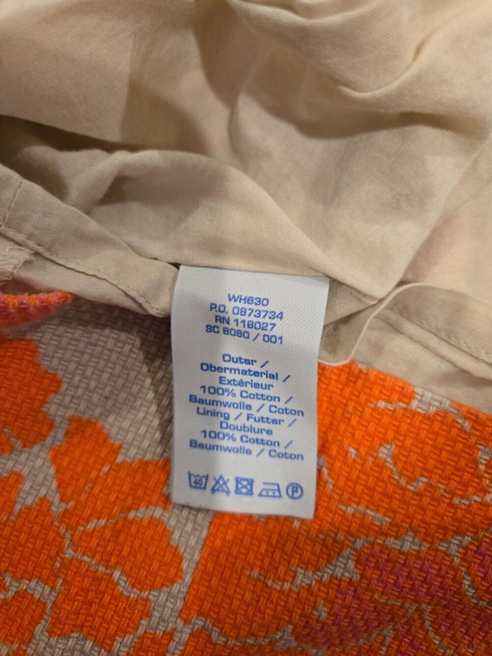 Boden Floral Print Dress V-Neck Dress Orange Pink 6 - Picture 2 of 5